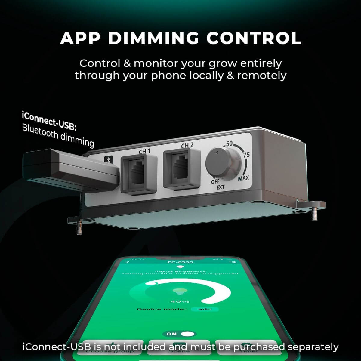 Mars Hydro FC4000 EVO LED Grow Light + 2' x 4' Grow Tent + iFresh Inline Fan Combo with Temperature and Humidity Controller