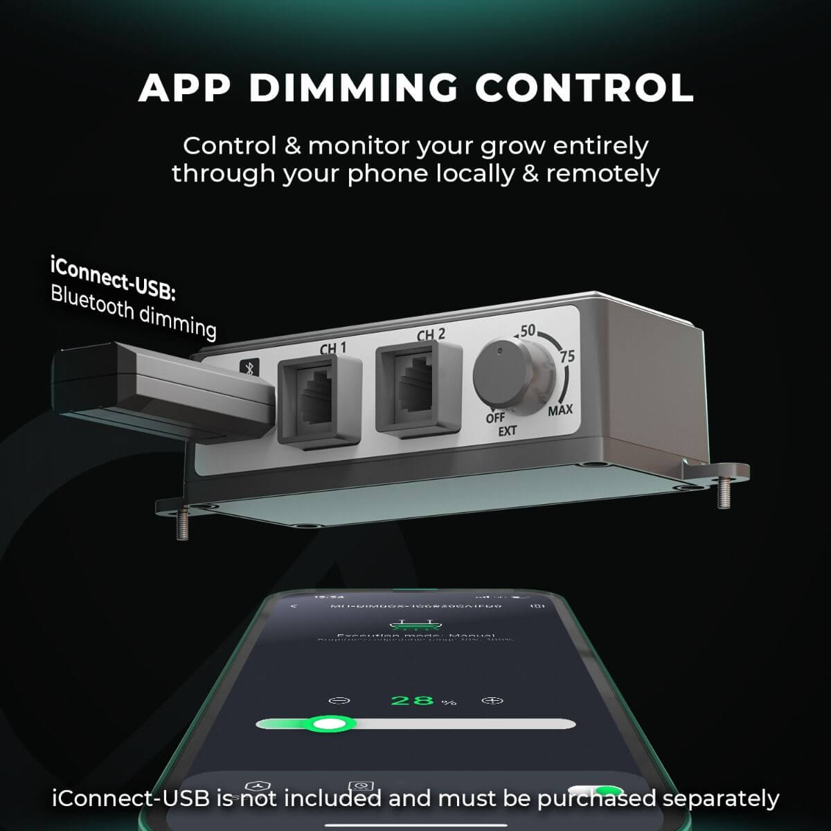 Mars Hydro iConnect Smart Controller for Grow Light Connection to MarsPro App