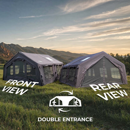 Coody Familia AirTent 13.6 Black Inflatable Tent House for Camping (2-8 Person)