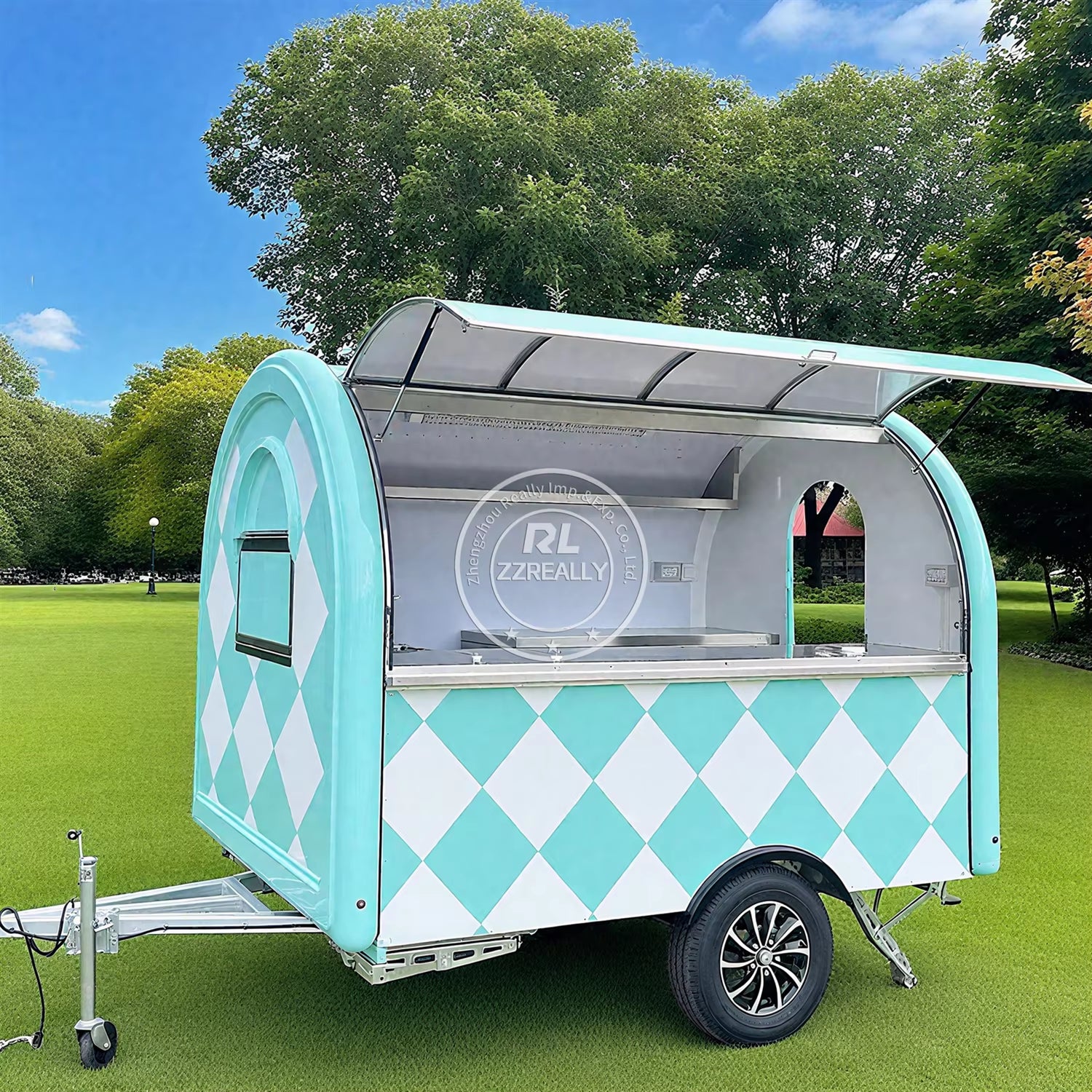 Concession Food Trailer Coffee Mobile Kitchen Fully Equipment Street Concession Food Van Cart Food Truck for Sale