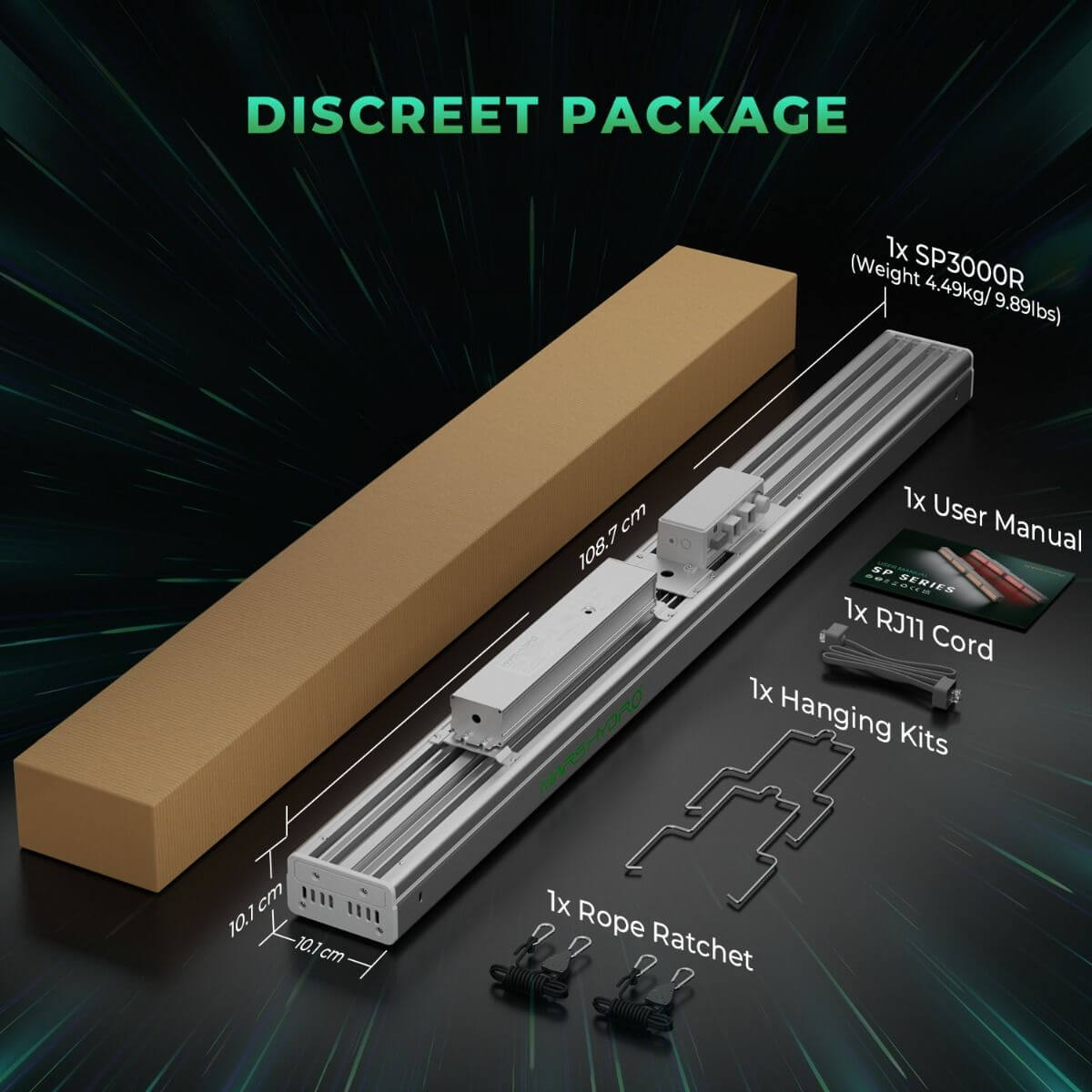 Mars Hydro SP 3000 300W Red Spectrum Grow Room LED Grow Light