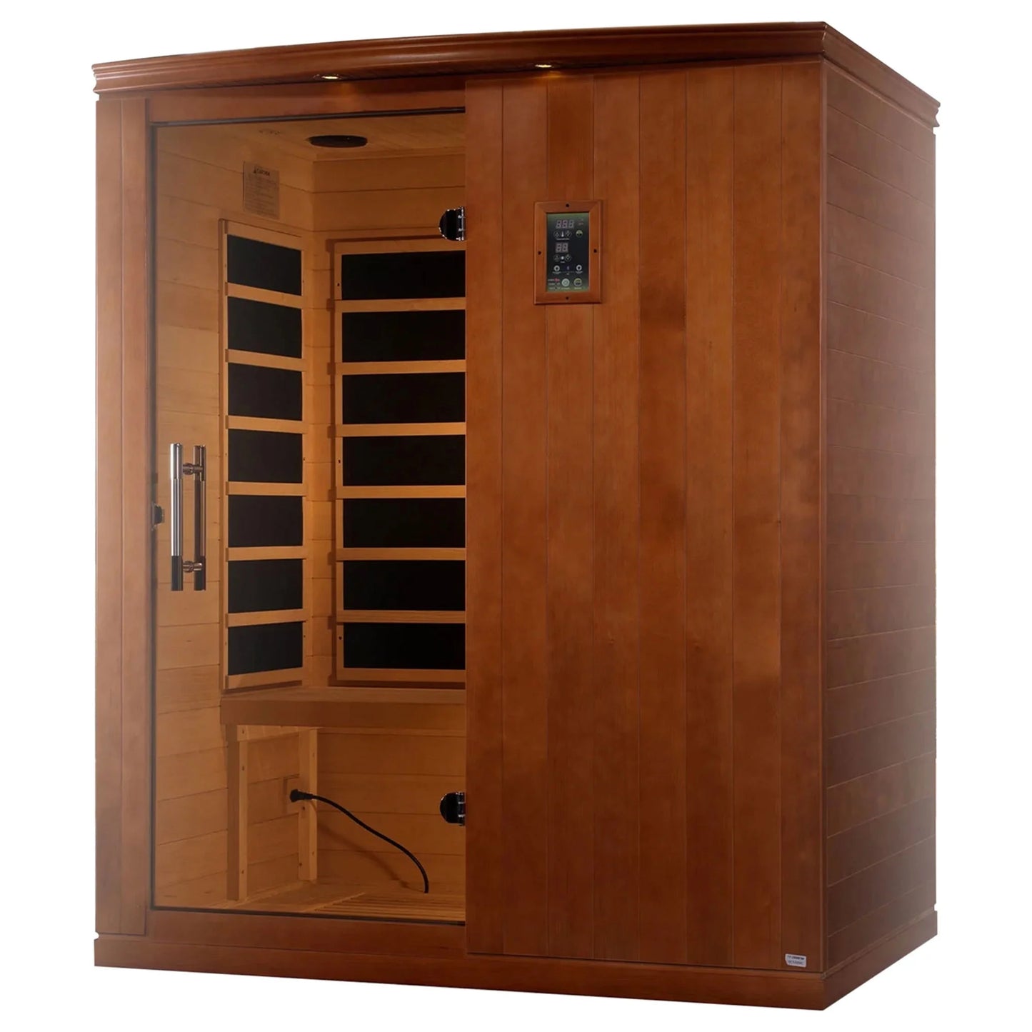 Madrid Elite 3 Person Low EMF Infrared Lighting Home Sauna