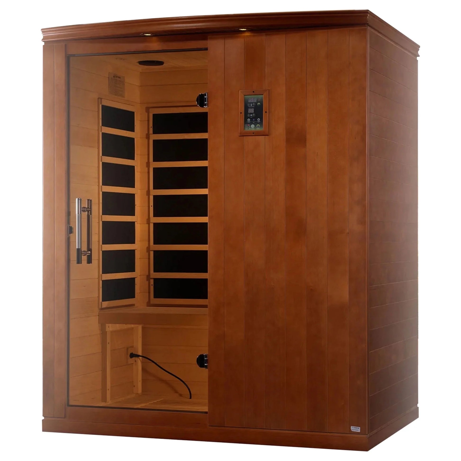 Madrid Elite 3 Person Low EMF Infrared Lighting Home Sauna