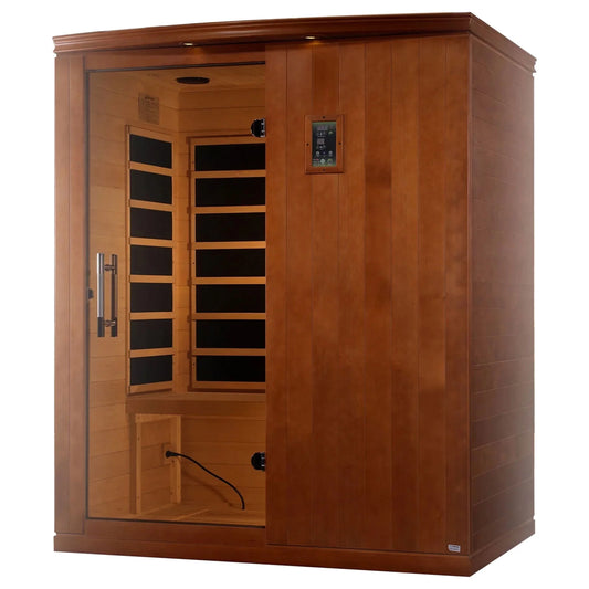 Madrid Elite 3 Person Low EMF Infrared Lighting Home Sauna