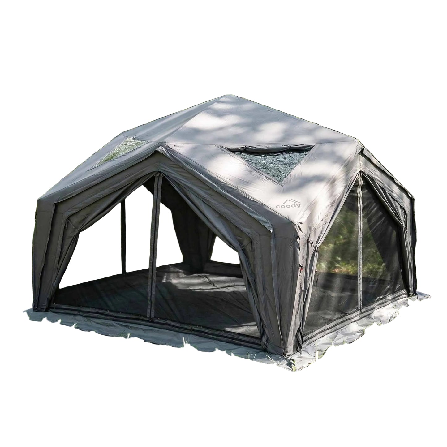 Coody Air Tent Hub Shelter Gray Inflatable Tents for Camping (2-6 Person)