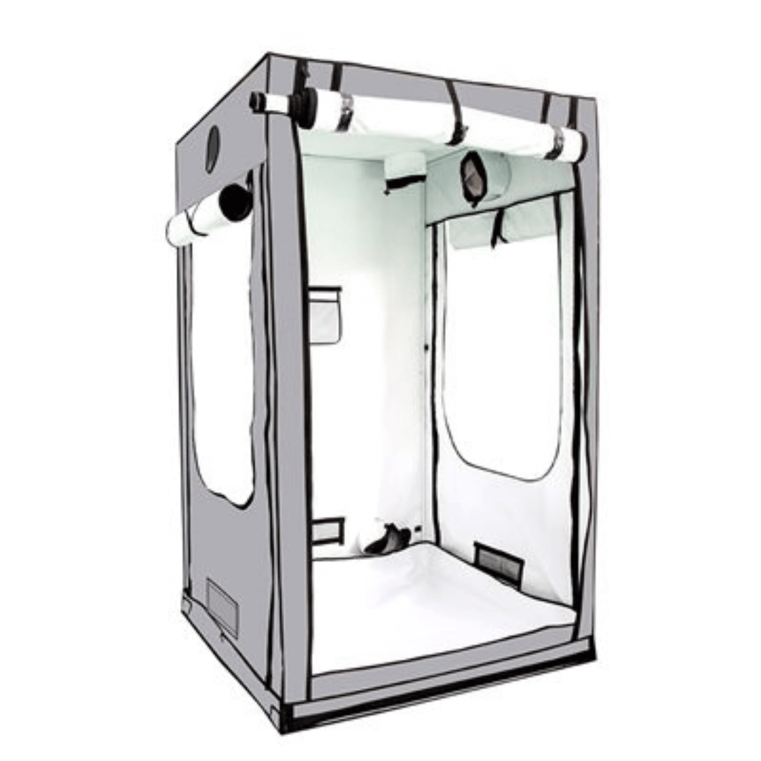 HighDroGro HDG44 4' x 4' x 6'5" (120cm x 120cm x 200cm) Indoor Grow Tent