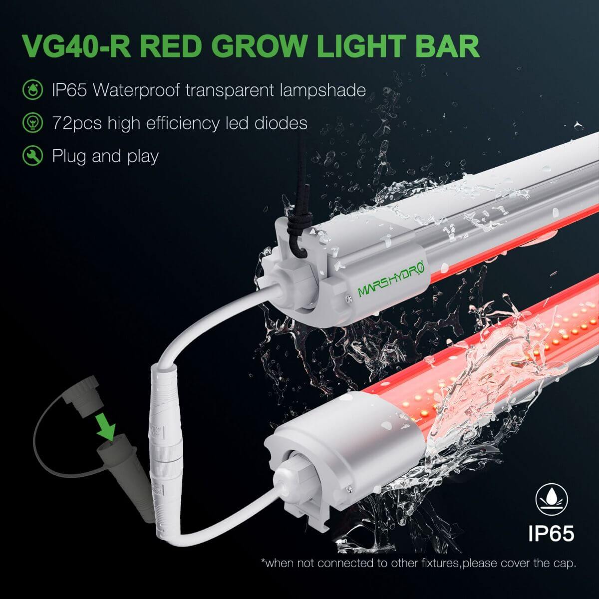 Mars Hydro VG40 40W Red Spectrum Seedling LED Grow Light