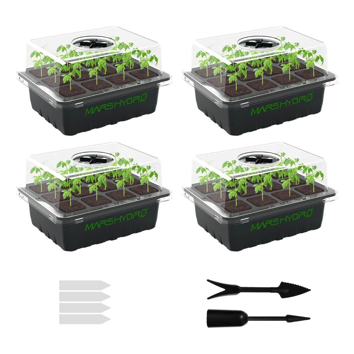 Mars Hydro Seed Starter Trays for Clone Propagation - Set of 4