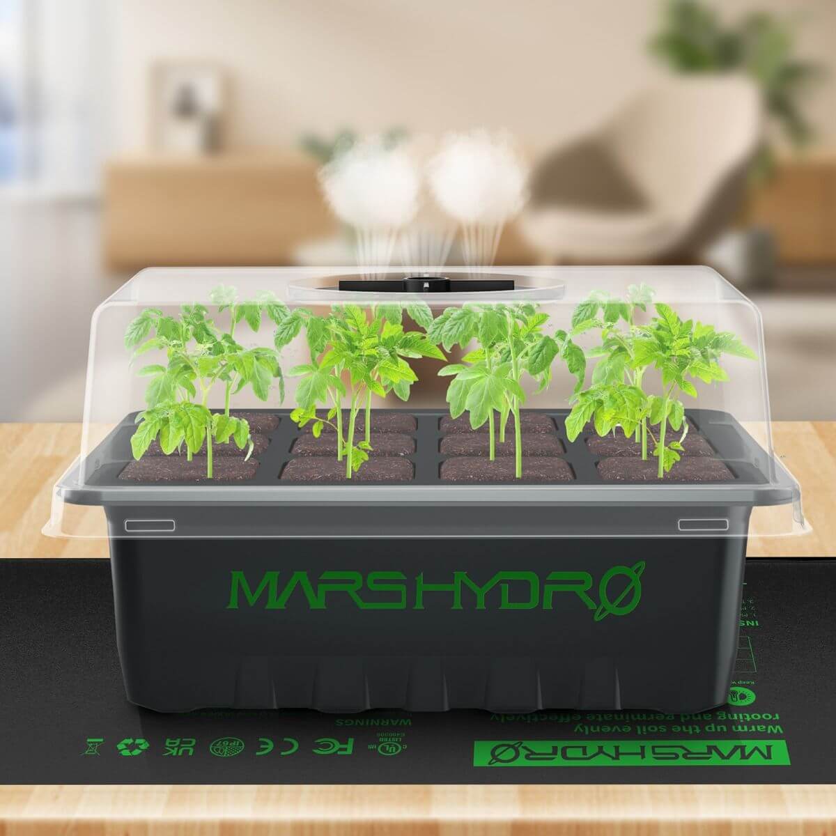 Mars Hydro Seed Starter Trays for Clone Propagation - Set of 4