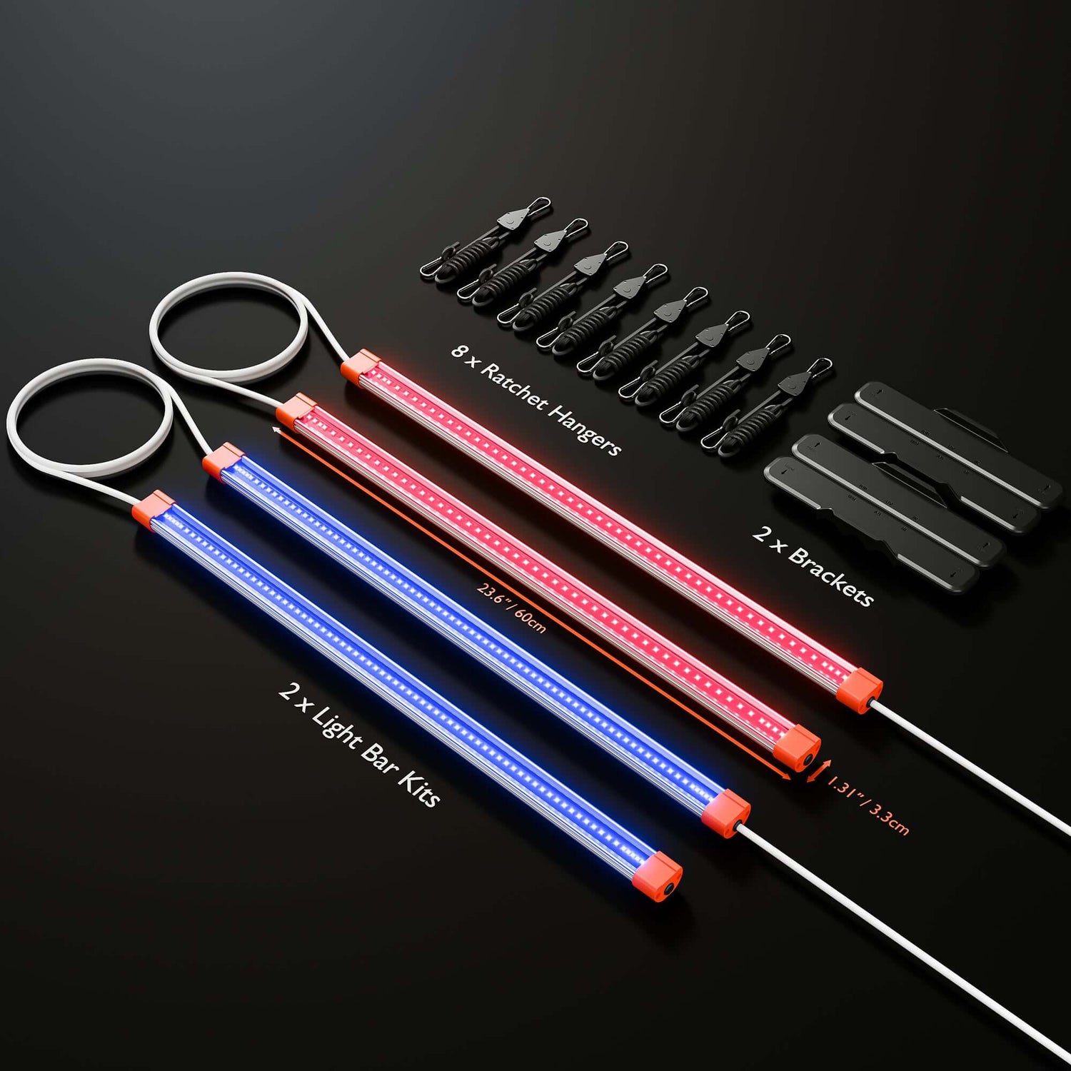 Spider Farmer UV30 & IR16 Supplemental UV & Infrared LED Grow Light Bar Set