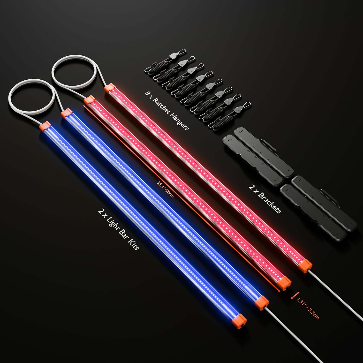 Spider Farmer UV60 & IR30 Supplemental UV & Infrared LED Grow Light Bar Set