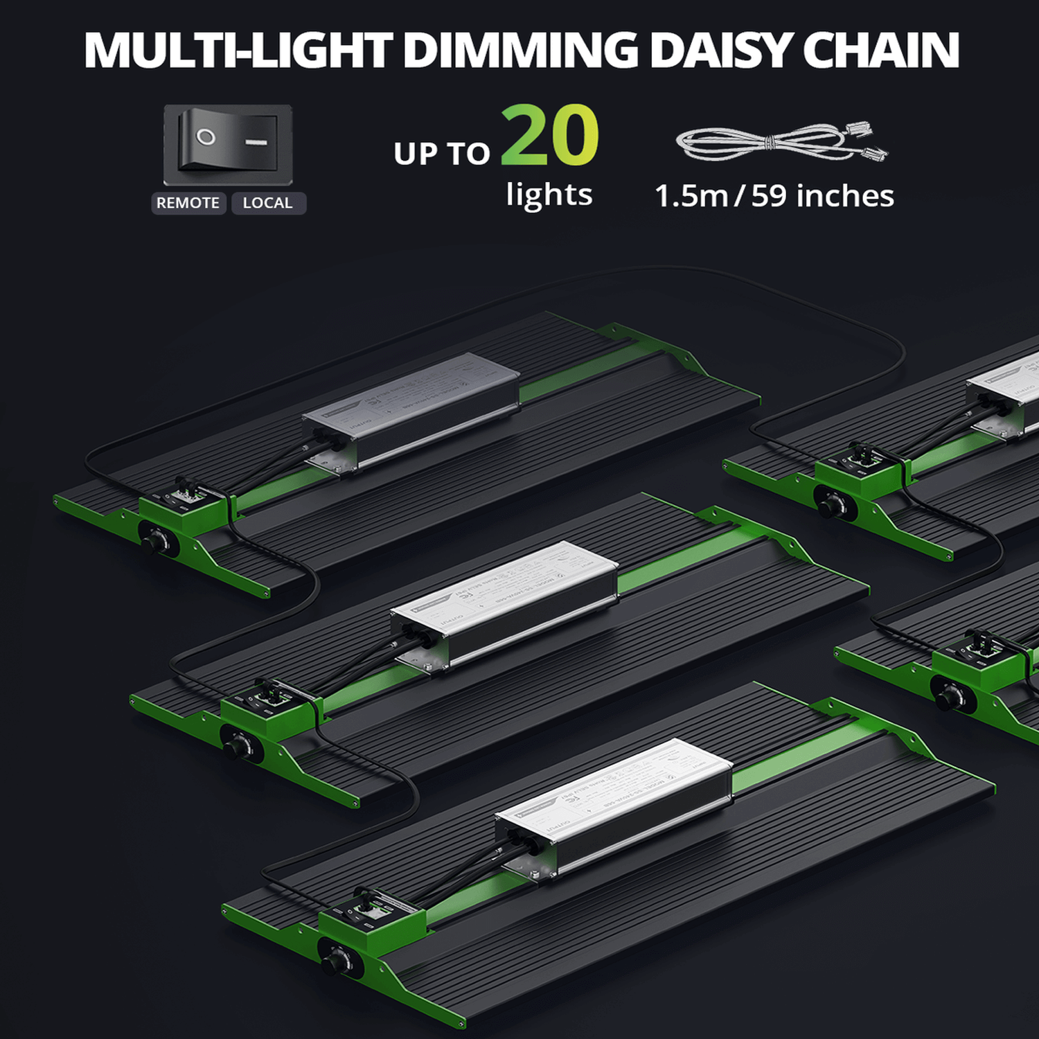 ViparSpectra P2000 200W Infrared Full Spectrum LED Grow Light