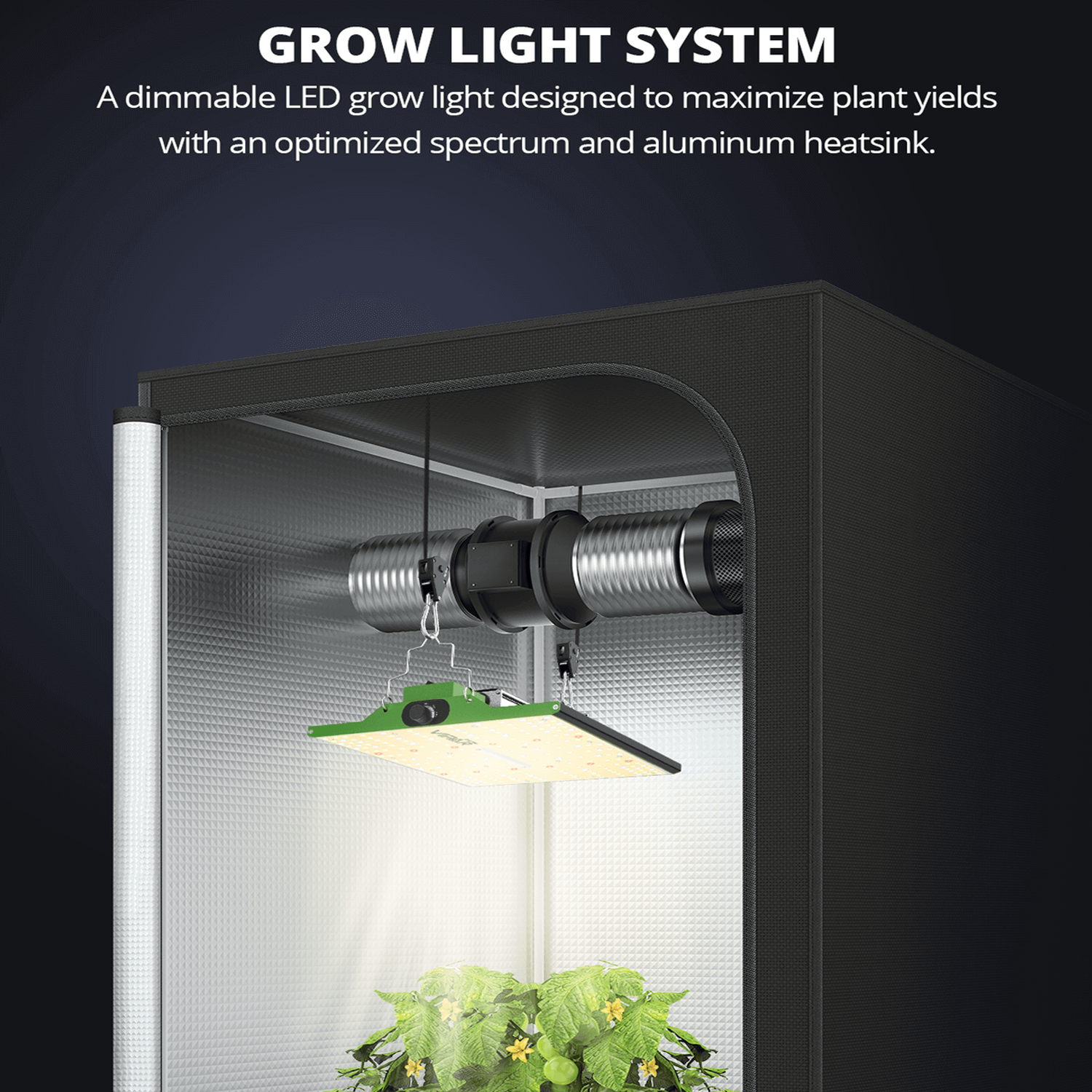 ViparSpectra P2000 200W Infrared Full Spectrum LED Grow Light